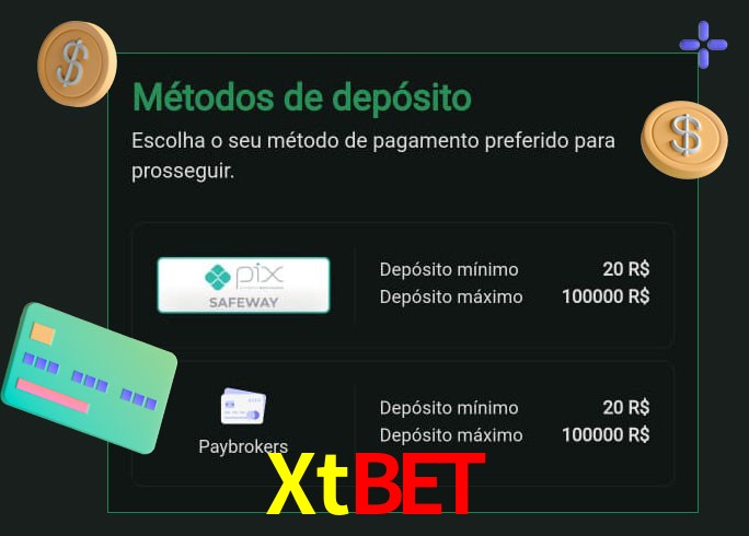 O cassino Xtbet oferece uma grande variedade de métodos de pagamento